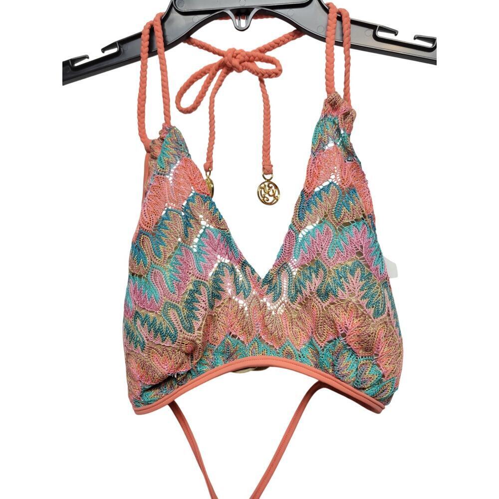 FUEGO DIVINO Triangle Bikini Swim Top Small